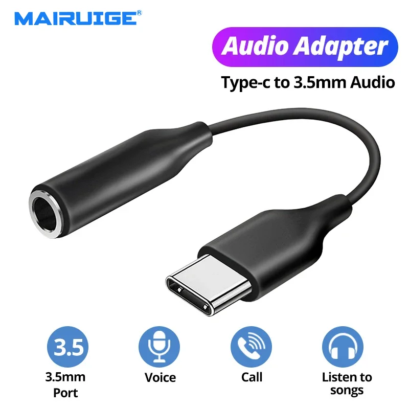 

Original USB Type C to 3.5mm Jack Audio Cable Earphone AUX Adapter USB C Headphones AUX Audio Converter for Samsung Huawei Xiomi