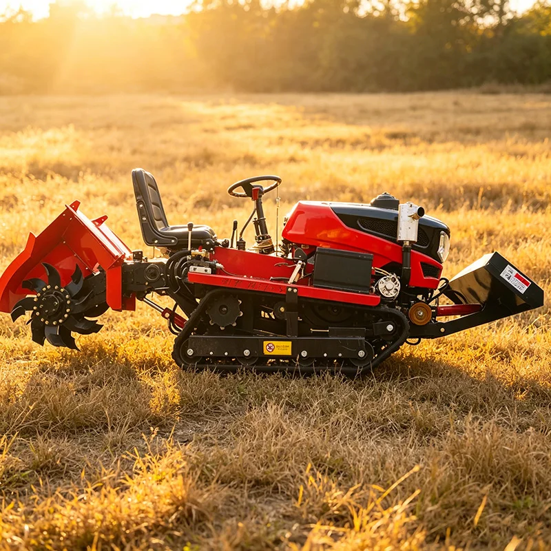 

Индивидуальные высокопроизводительные гусеничные тракторы, роторные культиваторы, микрокультиваторы и средние культиваторы для сельскохозяйственных работ