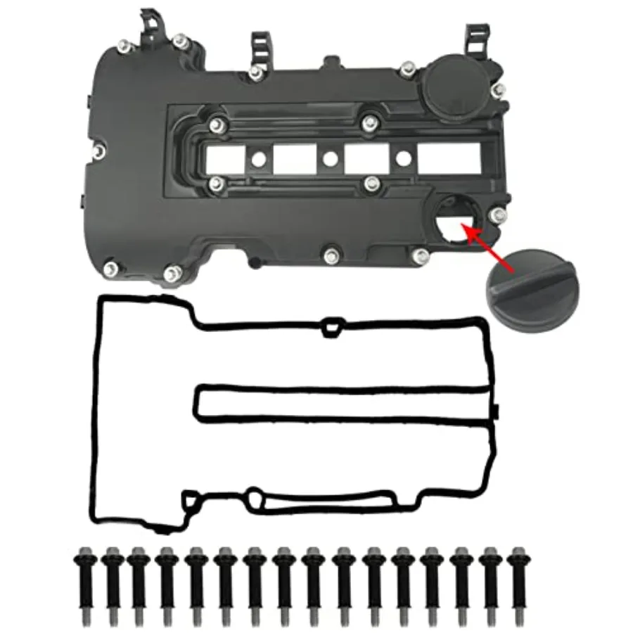 

Engine Valve Cover with Gaskets Bolts Oil Filler Cap Compatible with 2011-2020 Chevy Cruze Sonic Trax Volt Cadillac ELR Buick E