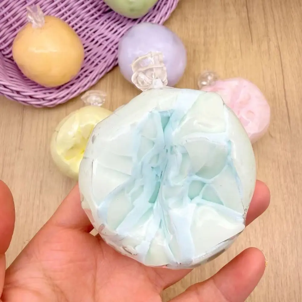 Boys Girls Hand Relax Crispy Skin Ball Squishy Handmade Sensory Fidget Ball Pinch Colorful Cracking Wax Ball Friend Party