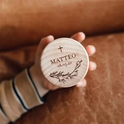 Personalized Cross Wood Box Baby Shower Engraved Name Date Keepsake Baptism Christening Party Favors Gift For Baby