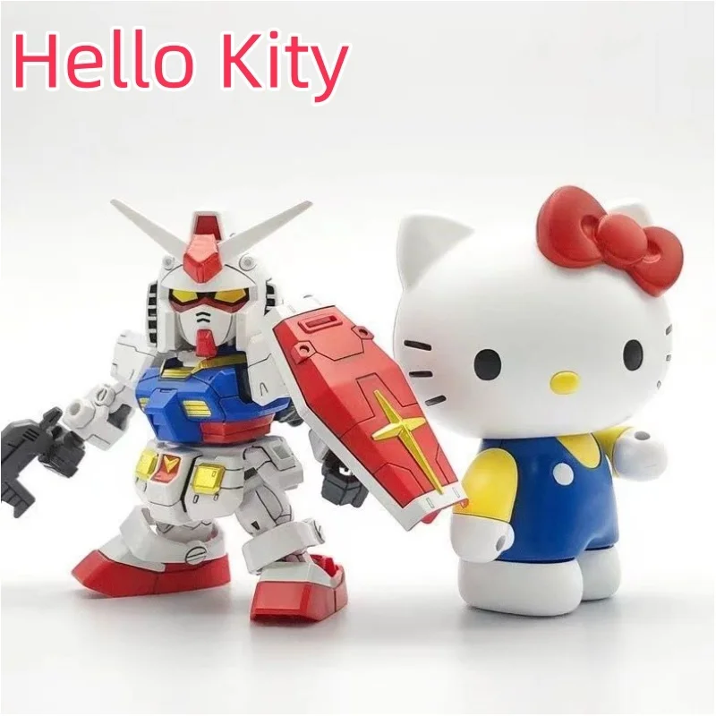

Горячая Распродажа, оригинальная модель Bandai Gundam Hello Kitty, модель в сборе, Аниме фигурки, статуя, кукла, коллекционный декор, детские игрушки, подарки