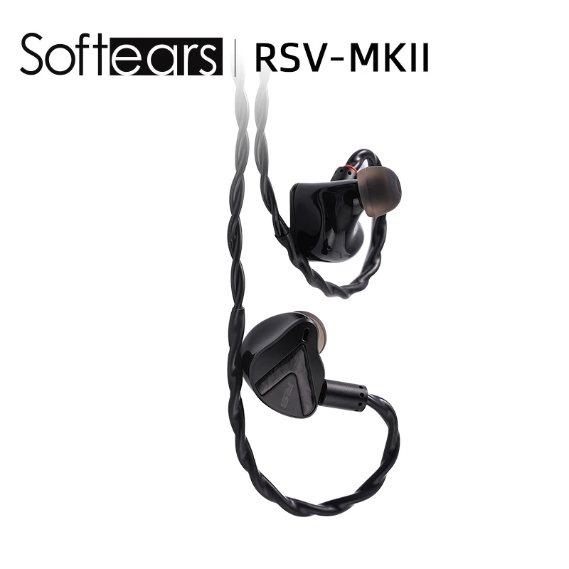 Softears RSV MKII インイヤーイヤホン 5BA バランスドアーマチュアドライバー IEM 2ピン 0.78mm 着脱式ヘッドセット RSV2