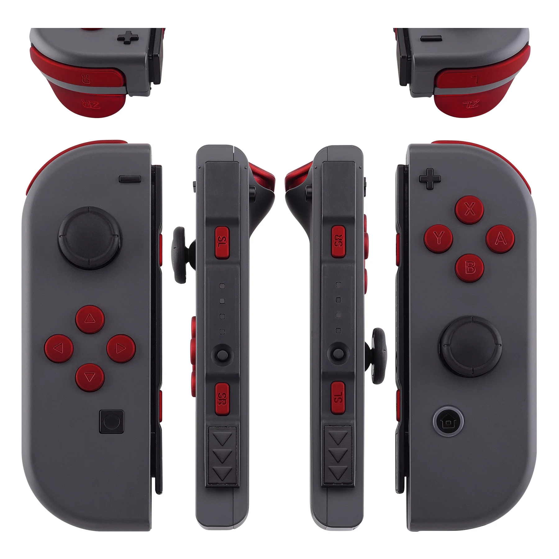 eXtremeRate Red Full Set Buttons with Tools for NS Switch & OLED JoyCon Replacement ABXY Direction Keys SR SL L R ZR ZL Trigger