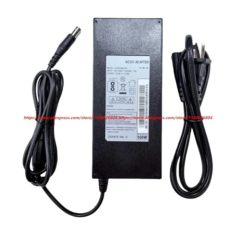 Original A10024_EPN 22V 4.54A 100W AC Adapter Charger For SAMSUNG LS34E790 S34E790C C27G75TQSC Monitor Power Supply A10024S_EPN