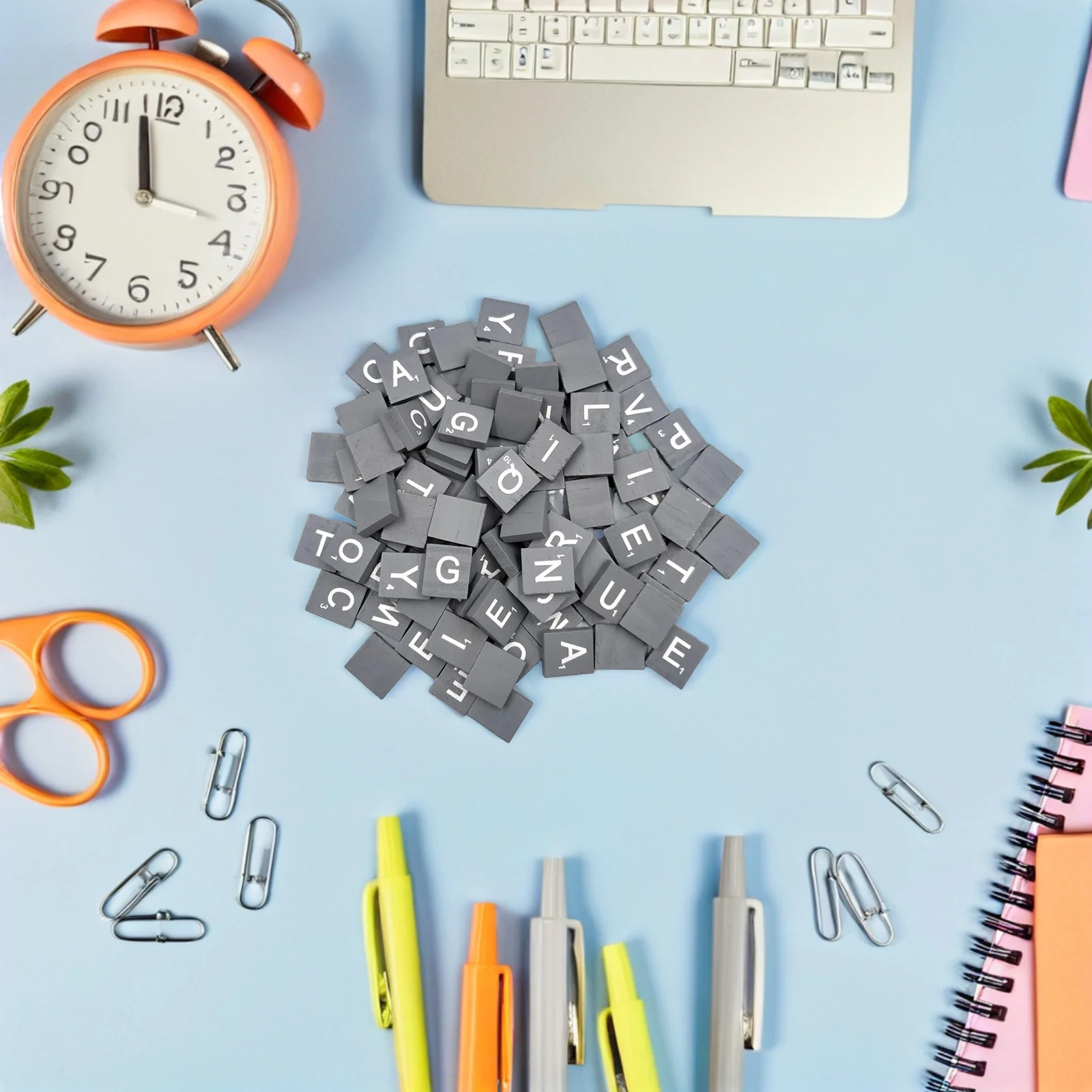 

100Pcs Wooden Cubes Natural Smooth DIY Alphabet Puzzle Literacy Blocks Kids Craft Decor Baby Intellectual Development