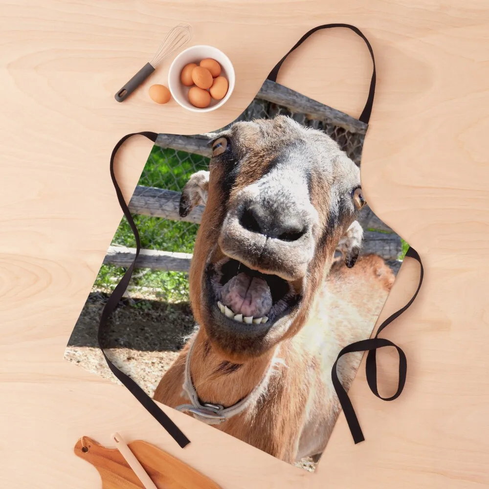 

Funny yelling goat, goat mouth, screaming goat Apron aesthetic apron woman Kitchen aprons kitchen items and home 2022