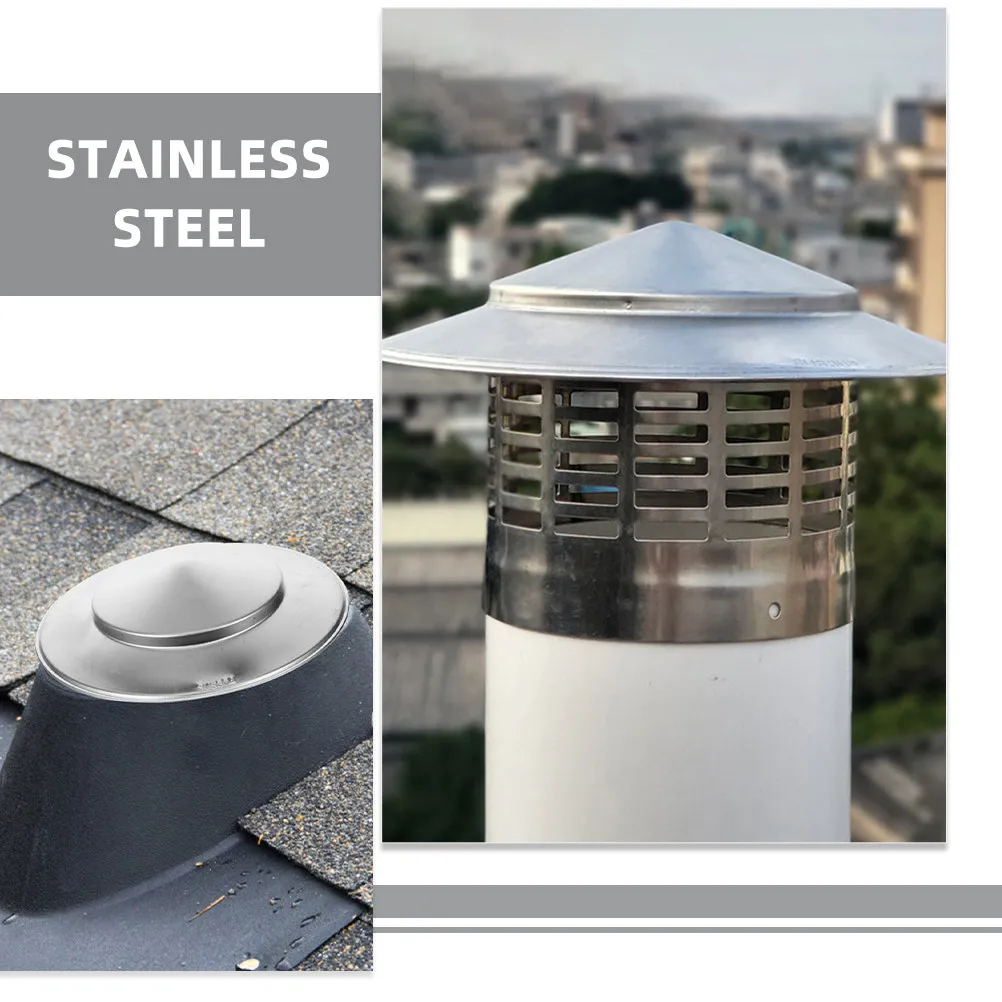

Утолщенная цельнолитая дождезащитная крышка для дымохода из нержавеющей стали, вентиляционный колпак для крыши, устойчивый к холоду и давлению, для защиты от дождя и снега