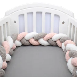 1-4M Baby Bed Bumper Infant Cradle Pillow Cushion Braid Crib Bumper Protector Room Decor Tresse Tour De Lit Bebe