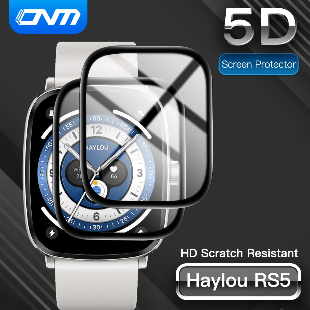 

5D Protective Film for Haylou RS5 Screen Protector Anti-scratch Film for Haylou RS 5 Ultra-HD Screen Protector (Not Glass)