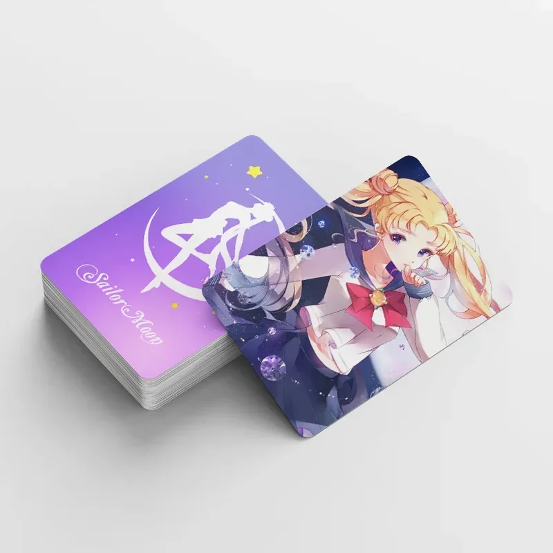 92pcs Sailor Moons Lomo Cards Photocard Double Sided Tsukino Usagi Stickers Cute Print Album Photo Card Collection Postcard Gift