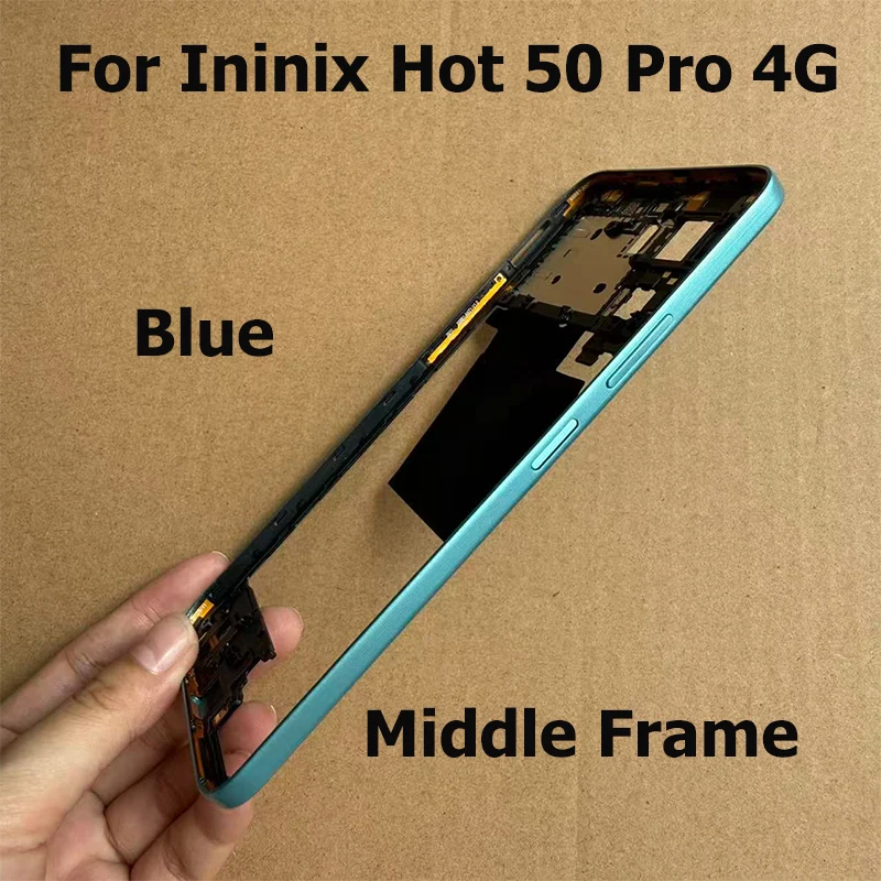 ل انفينيكس الساخن 50 برو 4G الإطار الأوسط الجبهة LCD الإطار الحافة لوحة الإسكان استبدال X6881