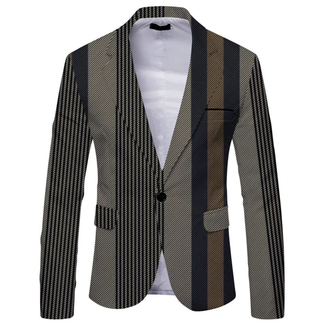 Men's casual slim fit suit jacket