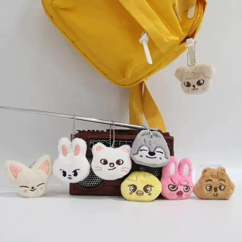 

8 new SKZOO plush keychain for homeless children, cartoon animal keychain, backpack pendant accessories, children's toy gifts
