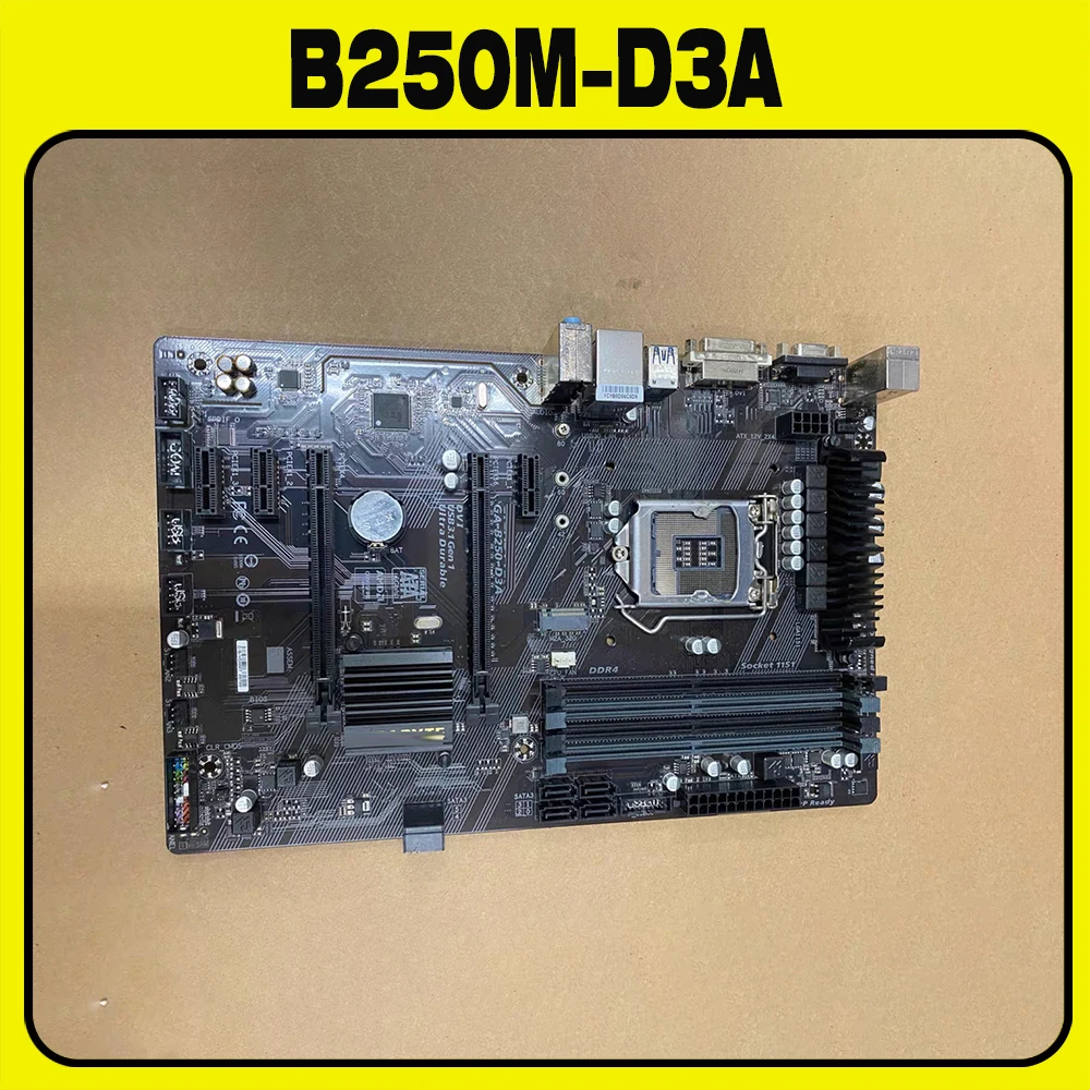 

B250M-D3A For G-I-G-A-B-Y-T-E DDR4 motherboard 4 DIMMs M.2 Supports 7th 6th Generation