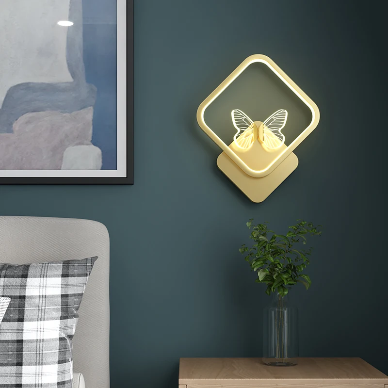 

Creative LED Luxury Wall lamp Metal Fashion Modern Living room Bedside Wall light Corridor Flower Ball Fixtures Lighting