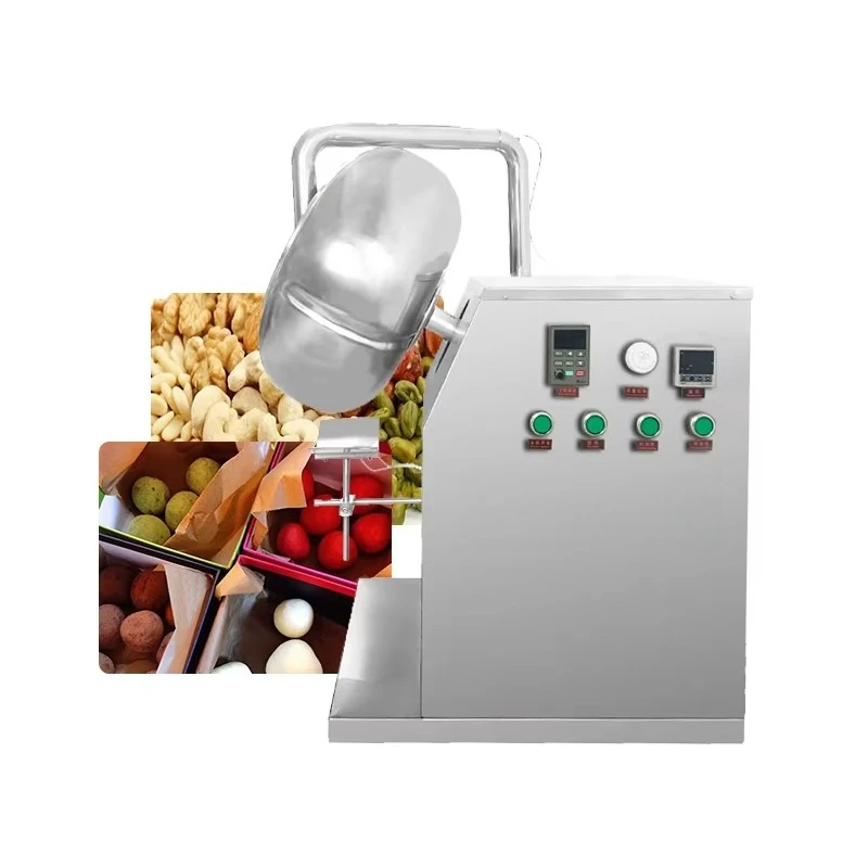 

BY-400S SS304 Widely Use Home Lab Mini Sugar Chocolate Honey Nut Peanut Coating Machine