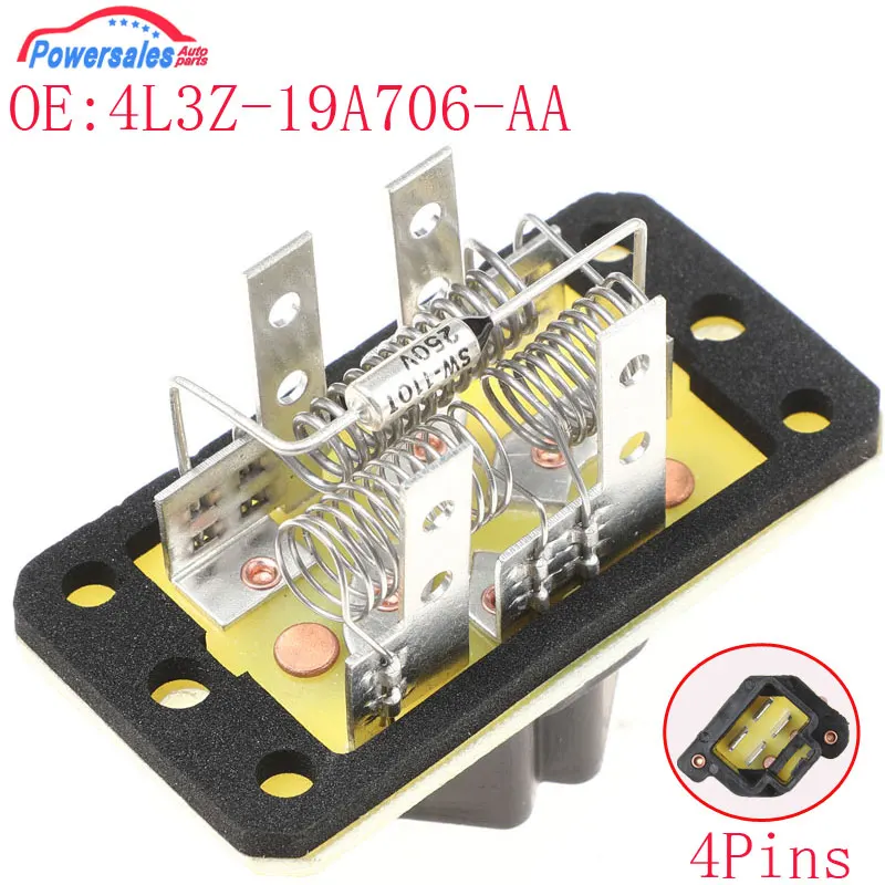 Resistencia del Motor del ventilador del calentador para Ford Escape Expedition F-150 Mustang y Mazda Tribute Mariner Villager Lincoln 4L3Z-19A706-AA