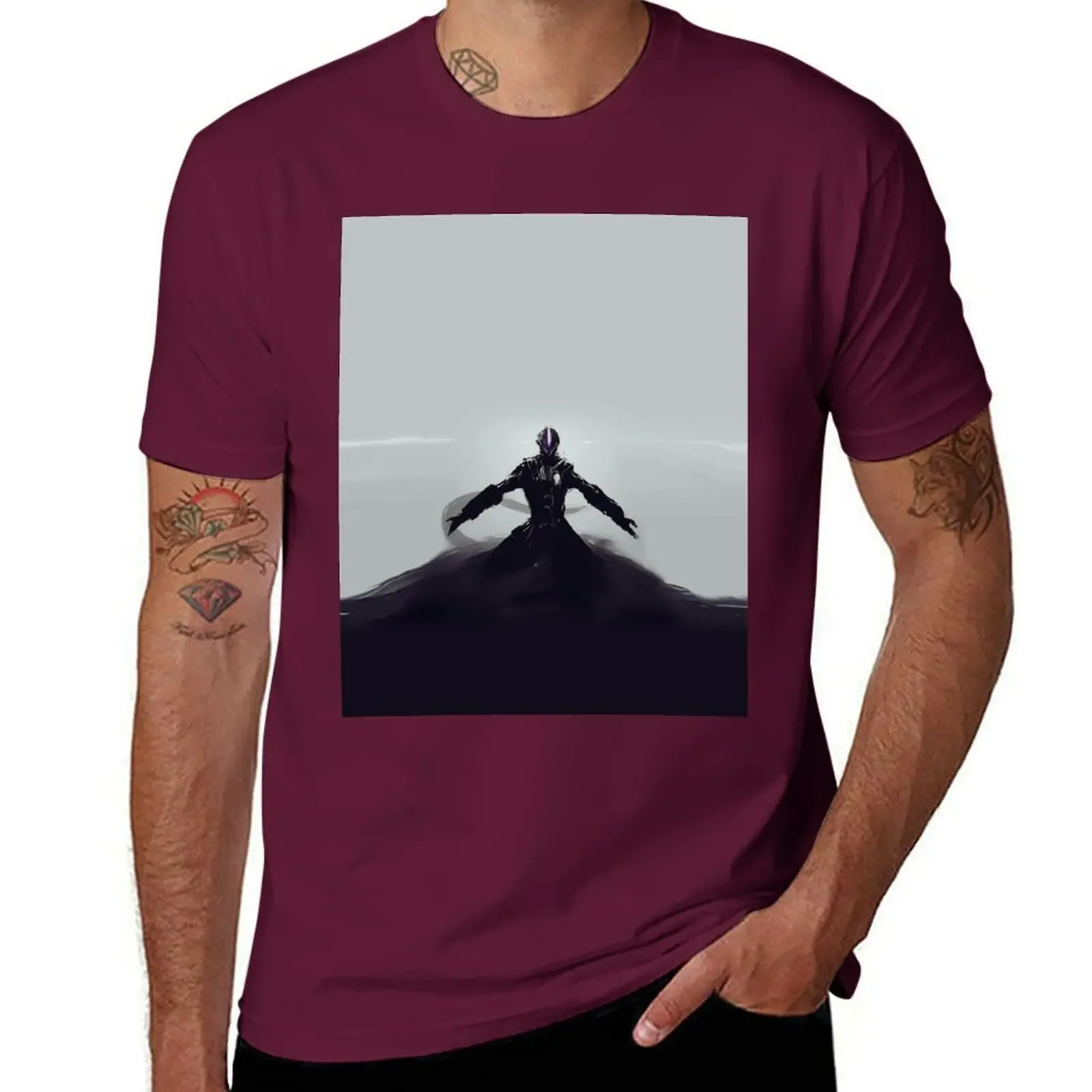 Camiseta gráfica hecha en abyss-bondrewd para hombre, camisas de entrenamiento de moda coreana vintage, anime gráfico