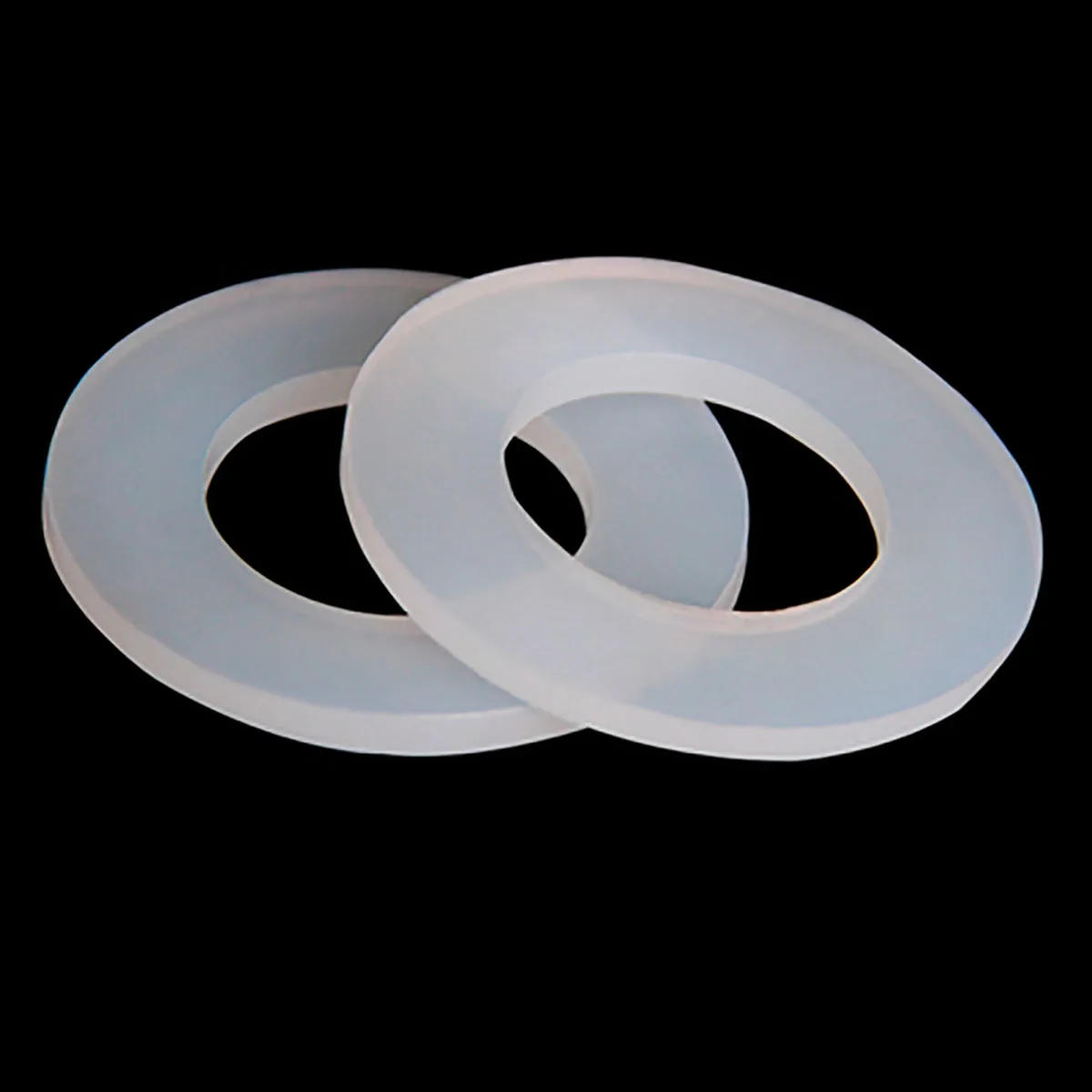 

2pcs Thickness 2.5mm Silicone Gasket Flat Gasket O-Ring Seal Washer for Inner Diameter 20 25 32 40 50mm Pipe Fittings