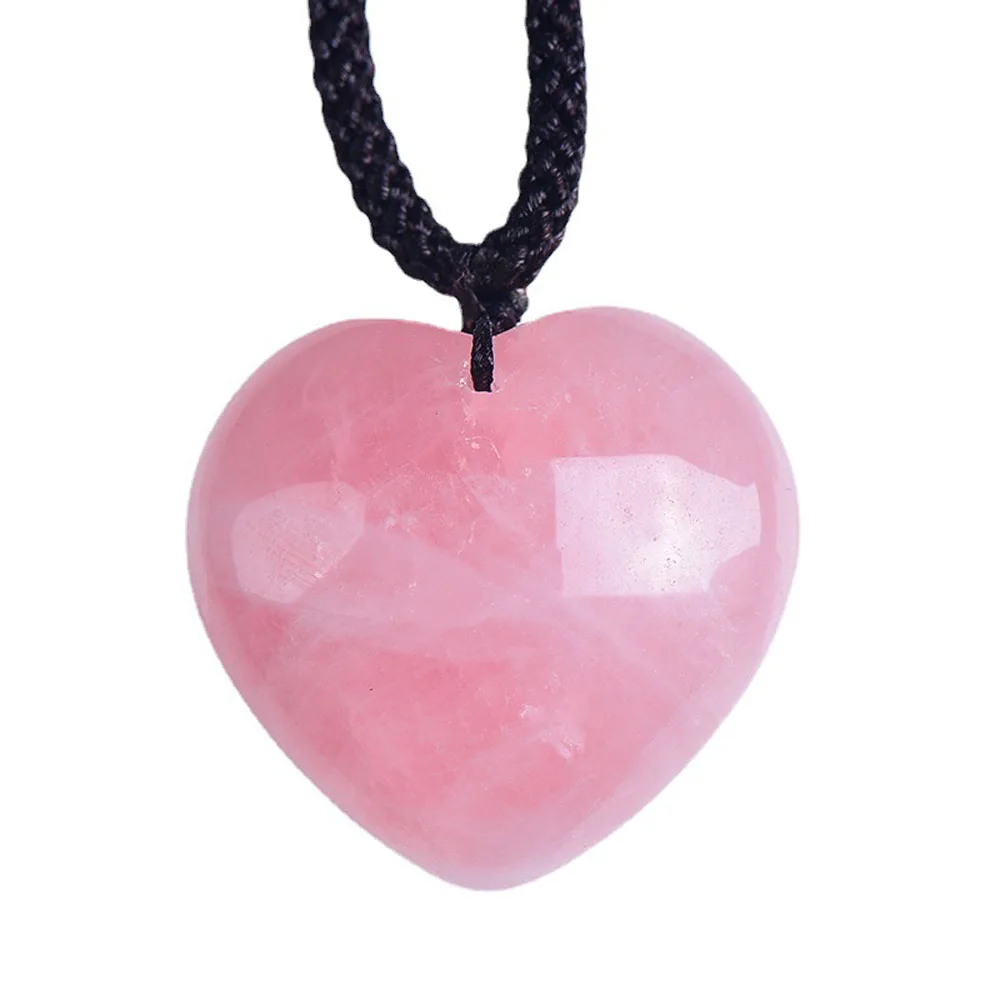 Genuine Rose Quartz Necklace   Pendant