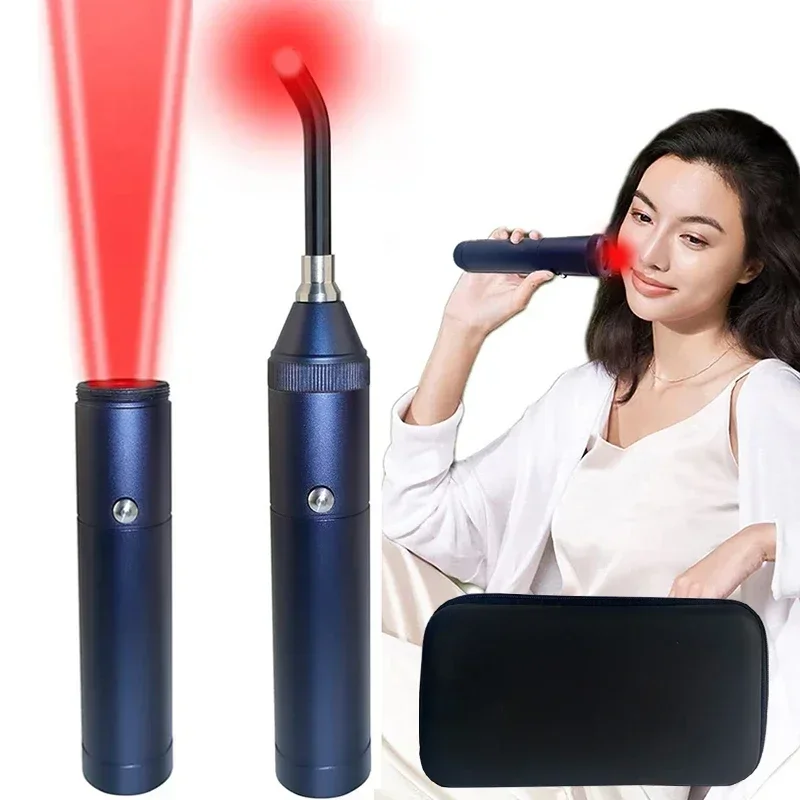 Red Light Therapy Device Cold Sore Canker Sore Treatment Infrared Light Therapy Wand for Mouth Nose Ear Knee Feet Hands Ankle