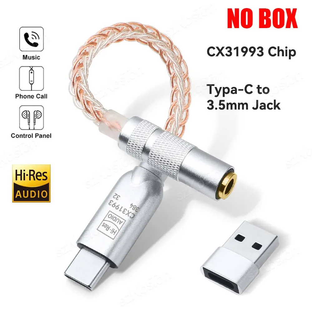 SZKOSTON CX31993 USB-C to 3.5mm Audio Adapter 3