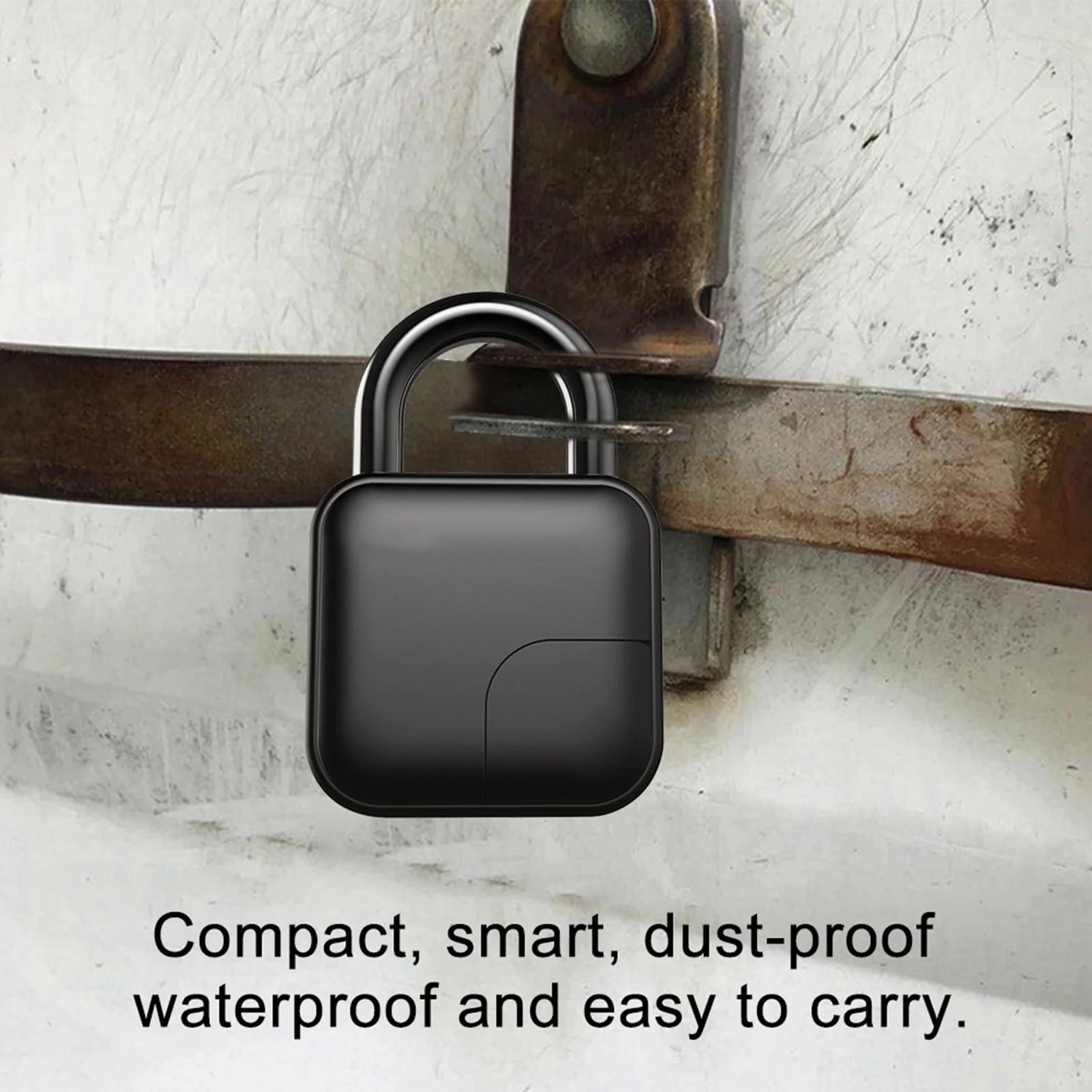 New Smart Fingerprint Padlock Anti theft Waterproof Safety Dormitory Door Electronic Lock