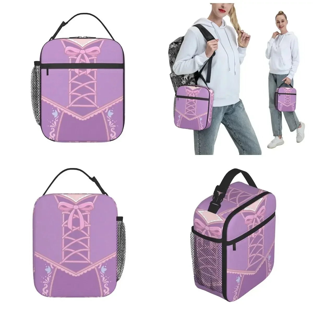 Insulated Lunch Bags Lost Princess Dress Accessories Rapunzels LostPrincess Storage Food Box Fashion Cooler Thermal Bento Box