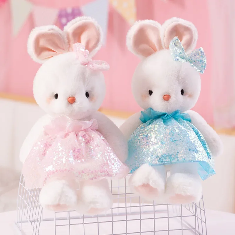 

Fashionable Cartoon Bunny in Many Styles clothe Adorable Rabbit Plushies in Diverse Outfits for Children's Gift