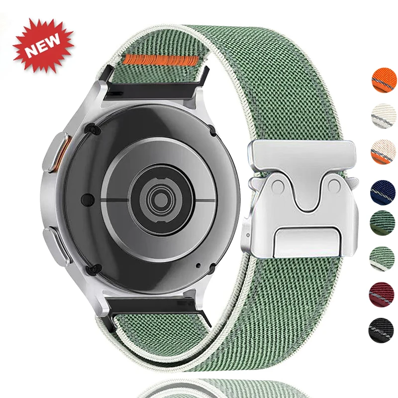 20mm 22mm Watch Strap For Amazfit Balance 2 Band GTR 4 2 2E GTR3 Pro/Helio/Active Max 2/GTS/Bip 6 5 U S Parachute Nylon Bracelet
