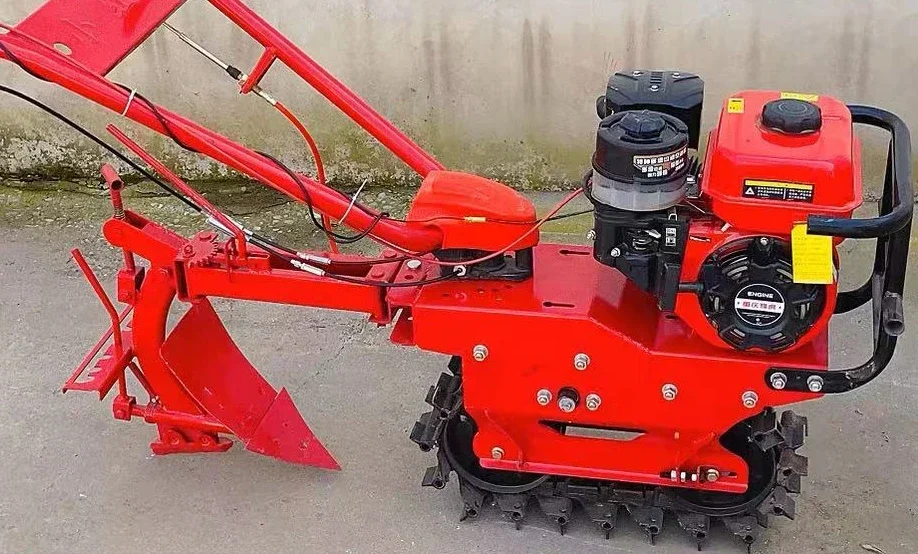 New Chain Track Micro Tiller, Gasoline Diesel Trenching Machine, Multifunctional, Loosening SoilHot SalesHot Sales