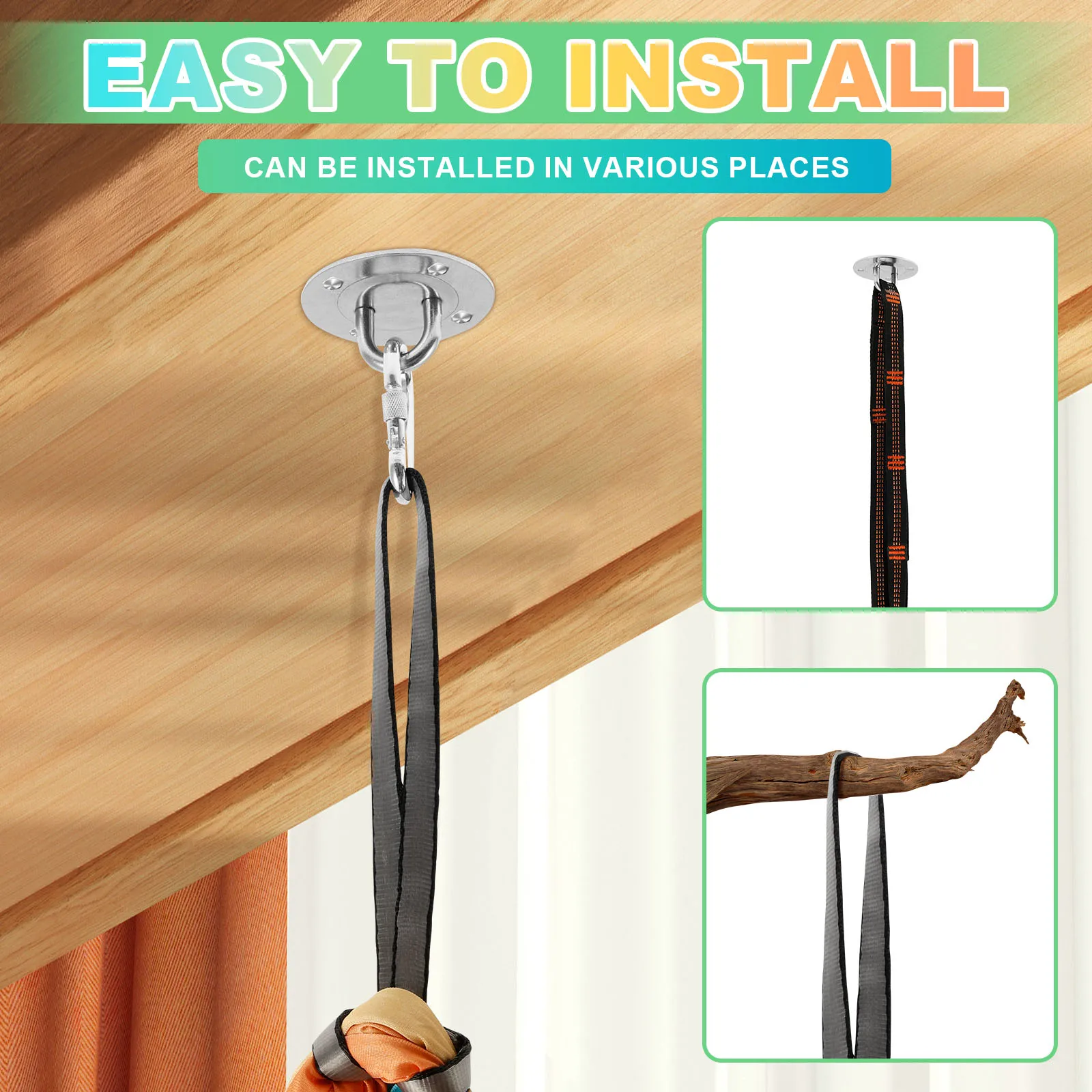 أرجوحة حسية مهدئة للعلاج بالضغط أرجوحة للعلاج الداخلي والخارجي للأطفال سهلة التركيب