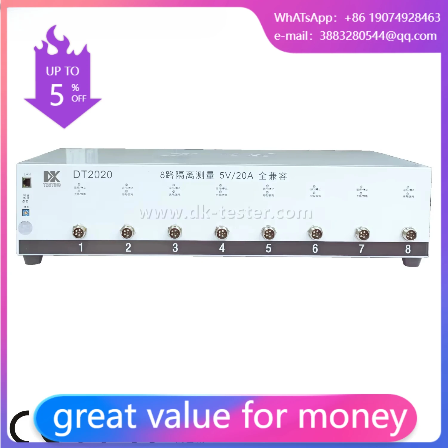 5V 20A 18650/26650/… - image