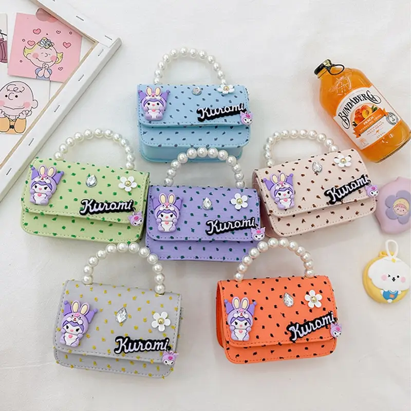 Anime Sanrioed Cinnamoroll Kuromi moja melodia dzieci urocza kreskówkowa torba na ramię Mini torebka urodzinowa prezent dla przyjaciela bożonarodzeniowa