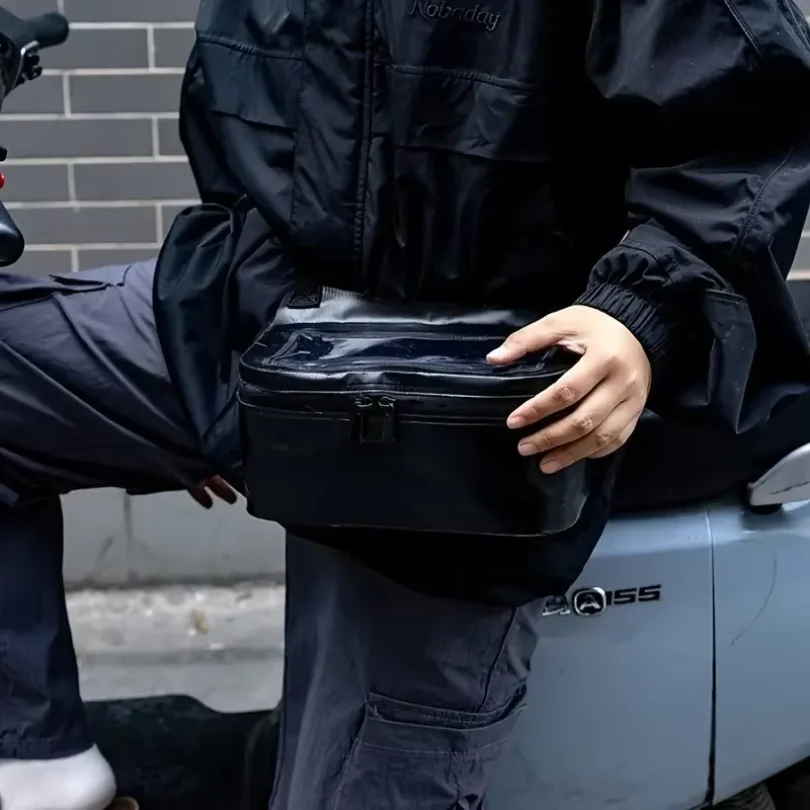 Motorcycle Front Dashboard Bag Visual Touch Screen Navigation Phone Electric Vehicle Hanging Storage Bag Motorcycle Accessory