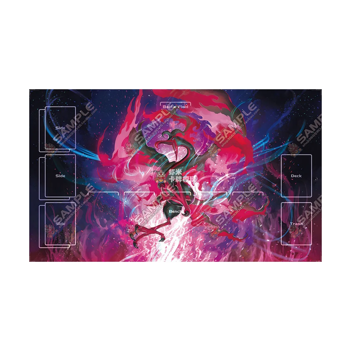 600X350X2Mm Diy Ptcg Moltres Zapdos Card Battle Mat Ptcg Articuno Single Player Board Game Card Duel Plate Battle Gift Toymat