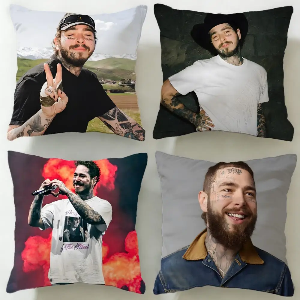 

music artist Post Malone Cushion Cover Soft & Easy-Wash Pillow Case – Versatile for Couch, Bed, Travel and Office