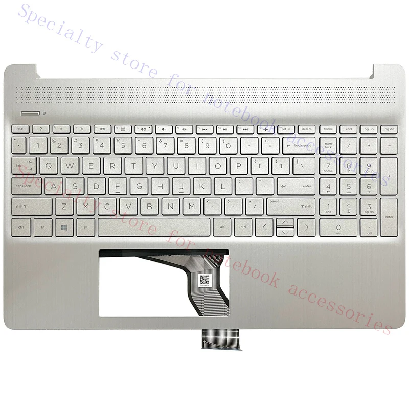 A+  Keyboard suitable for HP 15-EF, 15S-EQ, 15-DY, 15S-FQ Palmrest Backlit L63578-001 L63579-001