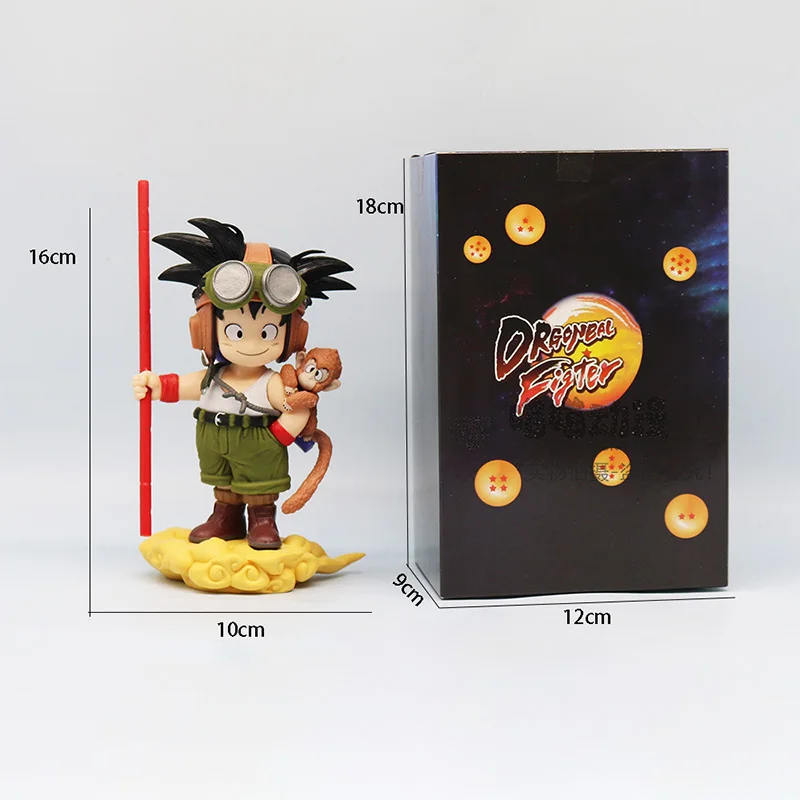 

Коллекционная фигурка из ПВХ: Король Обезьян и Малыш Укун из аниме Dragon Ball, 16 см, в цветной коробке, модель-игрушка, подарок
