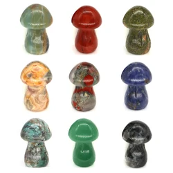 Natural Crystal Mushroom Gemstone Quartz Jungle Fungus Miniature Healing Reiki Mineral DIY Crafts Gift Aquarium Home Decoration