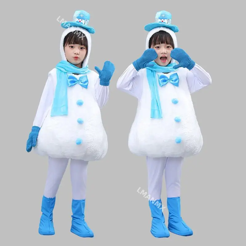 Children's snowman performance costume Christmas dance costume Snow Baby performance costume