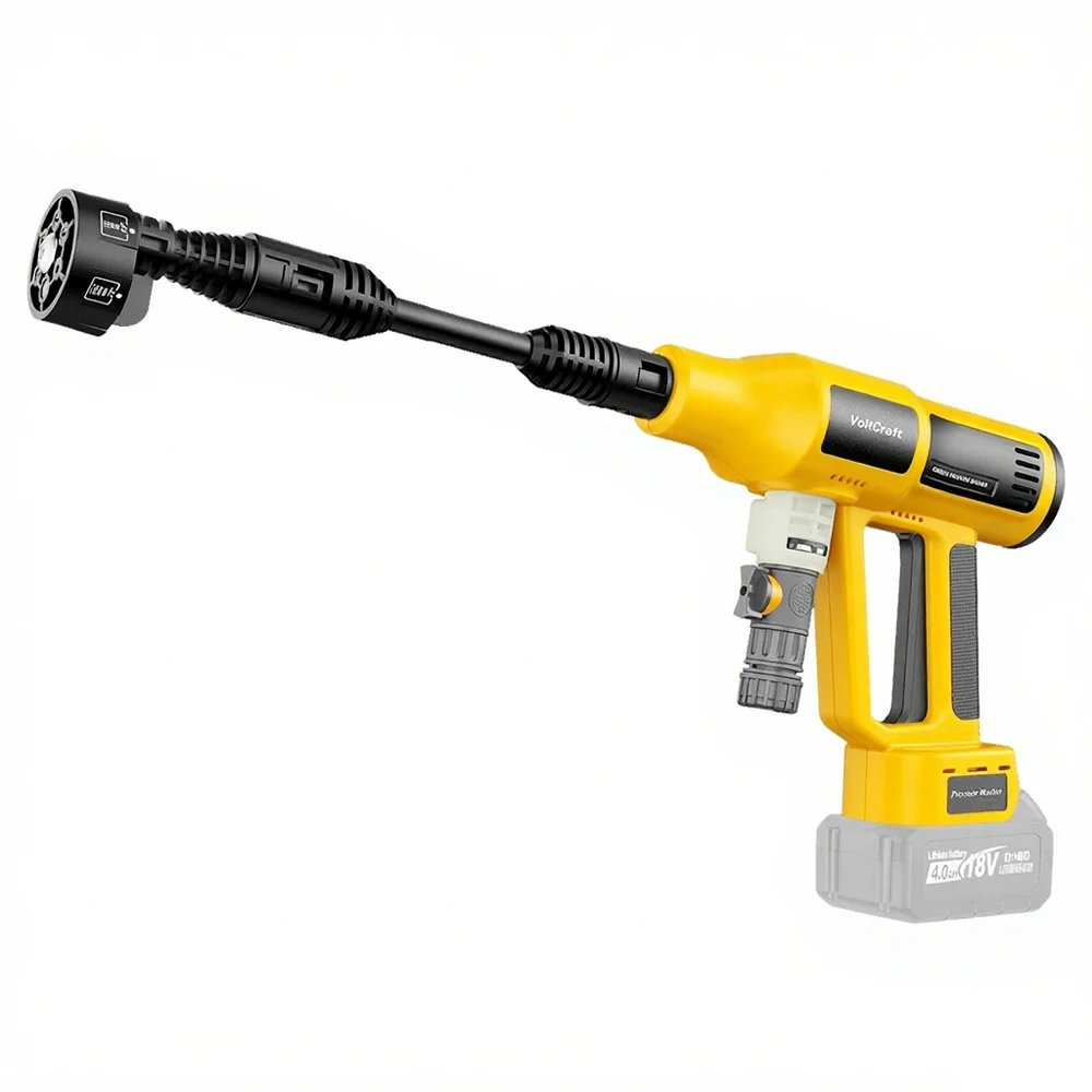 6 IN1ブラシレス4段階洗浄車用ウォーターガン電動高圧洗浄機コードレス250Barガーデン スプレーガン（Dewalt/Makita対応）