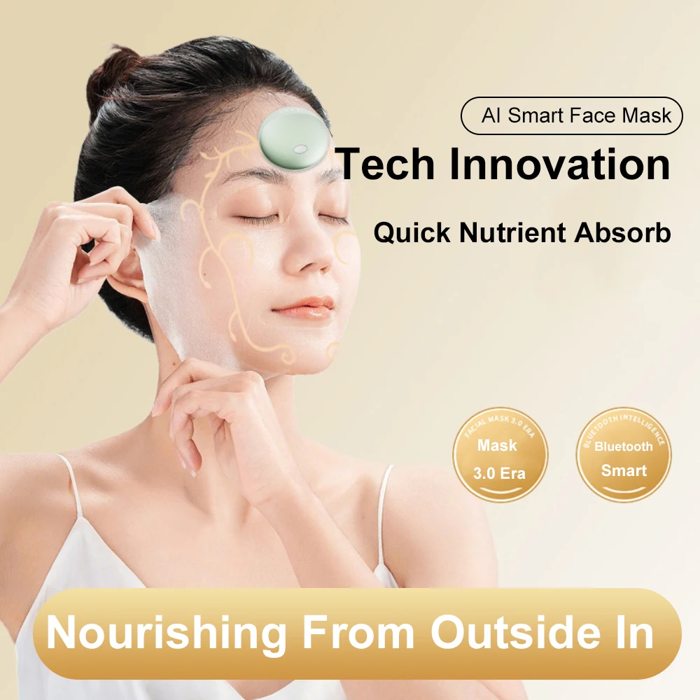 Ai Maschera facciale Strumento Lifting e rafforzamento del viso Massaggio Massaggiatore Maschera facciale Strumento Macchina per lifting facciale a microcorrente