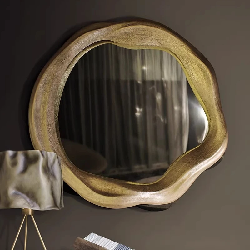 

American irregular decorative mirror bathroom special-shaped creative wall-mounted makeup mirror toilet vanity bathroom mirror