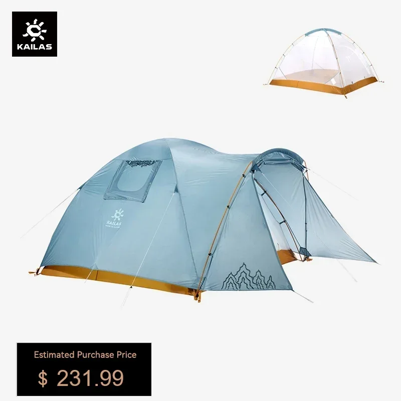 KAILAS STAR NIGHT III เต็นท์เดินป่า Ultralight 3-4 คน Double Layer Windproof Outdoor Camping เต็นท์ท่องเที่ยวกันน้ํา KT 2203213