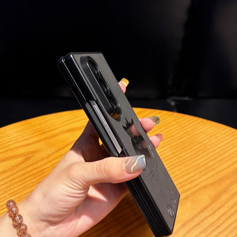 Giappone Simpatico Cartone Animato P-Pokemon Gengar Anti-pelliccia Pikachu Cassa Del Telefono Pieghevole Per Samsung Z Fold 4 5 6 7 Z Fold 7Anime Pokemons copertura