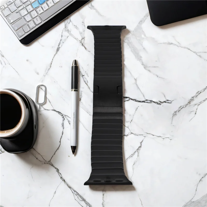 시계 밴드 용 ABJF-스트랩 38Mm 스테인레스 스틸 팔찌 Iwatch 9 밴드 팔찌 손목 밴드 교체 액세서리