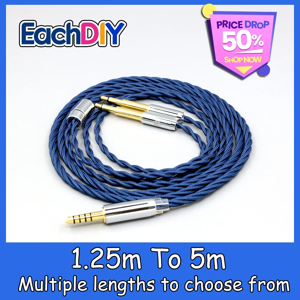 99% 순수 실버 OCC 그래핀 합금 풀 슬리브 이어폰 케이블, Meze 99 Classics NEO NOIR 헤드셋 헤드폰 LN008588