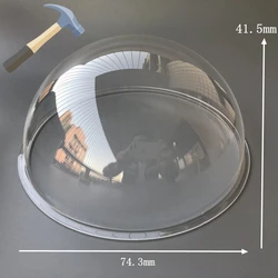 3.1 inch Acrylic Dome case glass acrylic transparent dome surveillance CCTV camera housing transparent cover